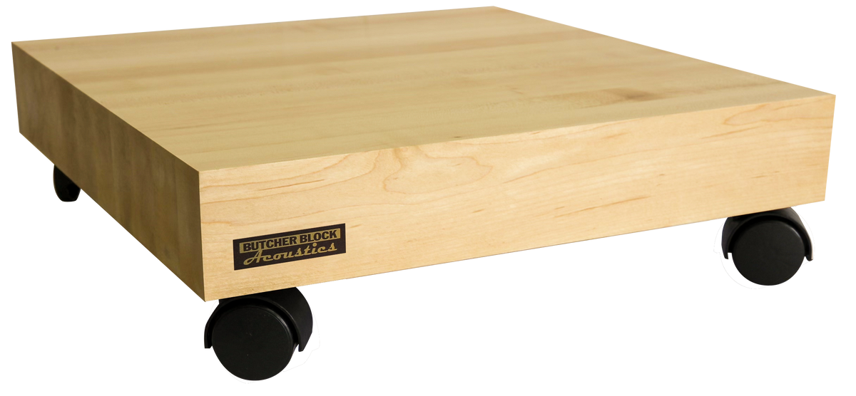 Mobile Amp Stands - Solid Maple Platforms w/ 2&quot; Swivel Stem Casters