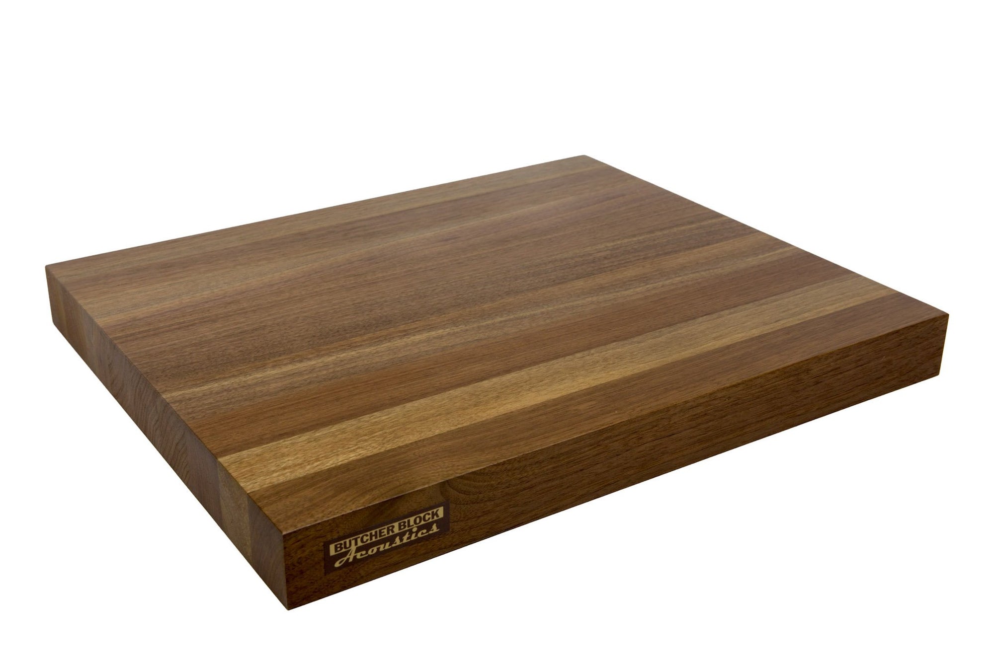 SOLID WALNUT EDGE-GRAIN AUDIO PLATFORMS 1½" THICK W/ THREADED BRASS INSERTS