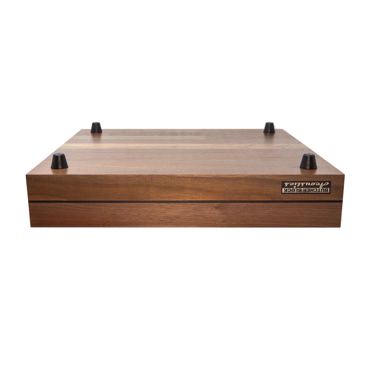 DOUBLE B - WALNUT EDGE-GRAIN ISOLATION PLATFORM - 3-1/8" THICK - INCLUDES ISO-BAND OR ISO-FEET