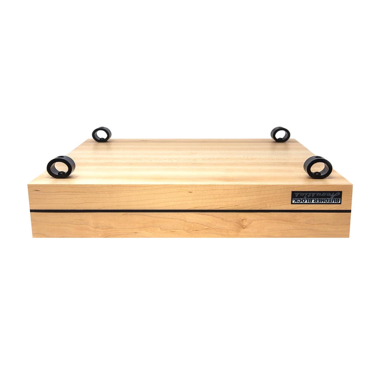 Double B - Maple Edge-Grain Isolation Platform w/ M6 or M8 Threaded Brass Inserts - 3⅛&quot; Thick