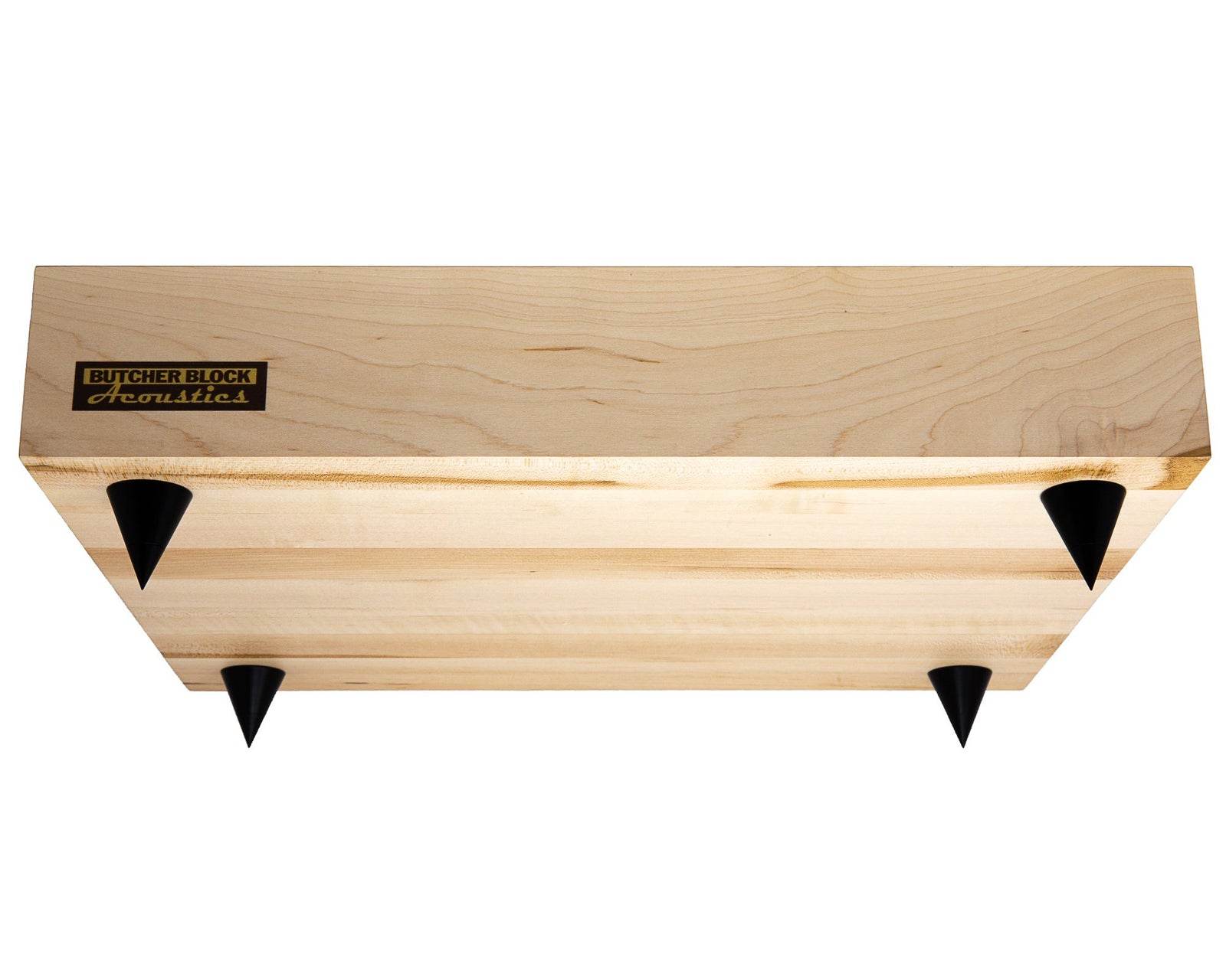 Etsy - Solid Maple Edge-Grain Audio Platforms w/ Threaded Brass Inserts - 3" Thick