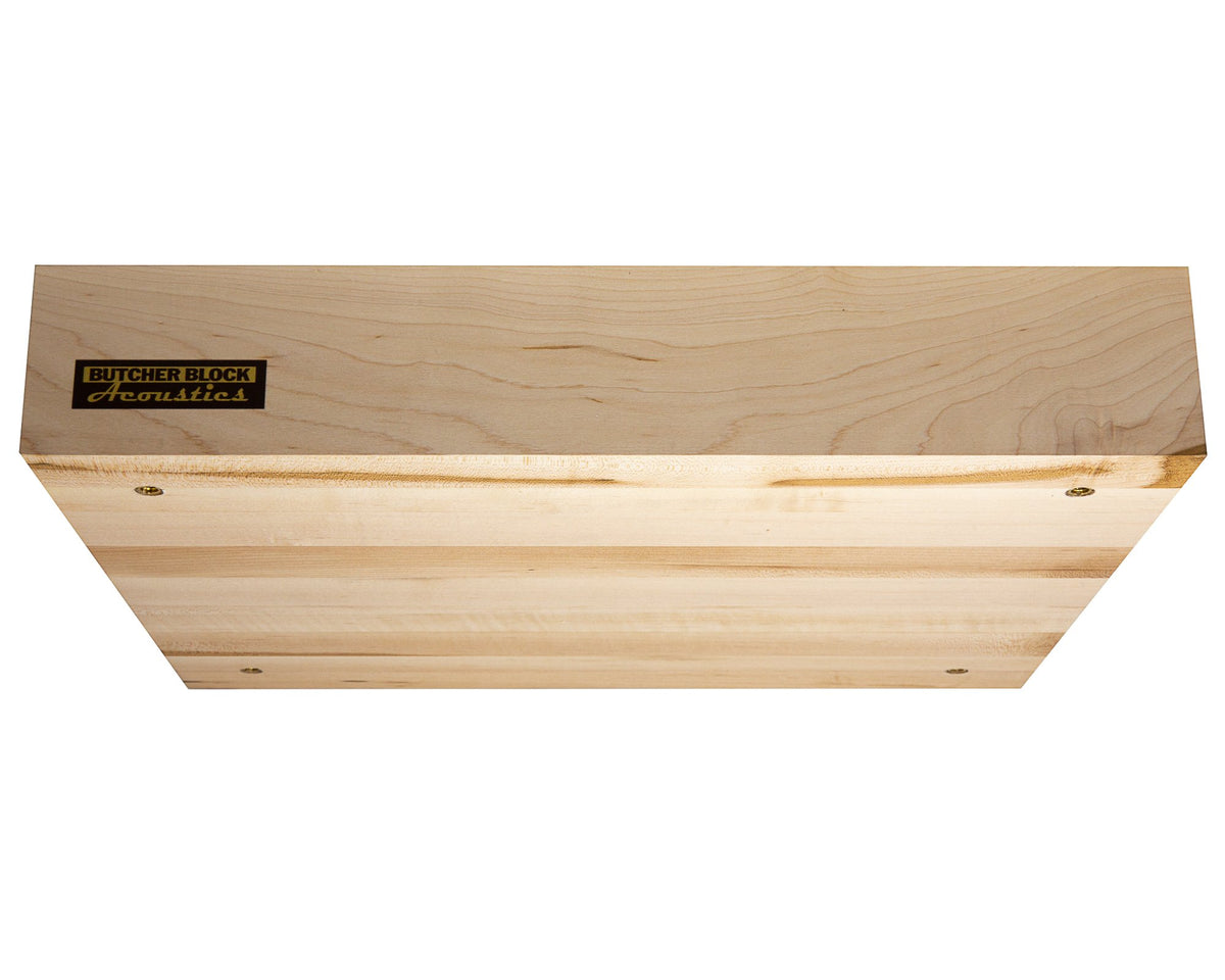 Solid Maple Edge-Grain Audio Platforms w/ M6 or M8 Threaded Brass Inserts - 3&quot; Thick