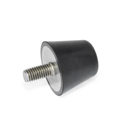 Solid Maple Edge-Grain Audio Platforms w/ Threaded Brass Inserts - Midnite Black - 3" Thick