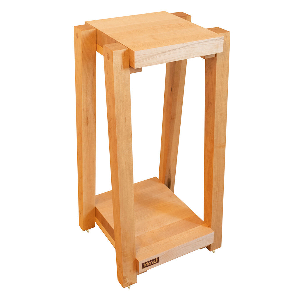 rigidrack® Speaker Stand - 1½" Thick Solid Maple Shelves - 1½" Maple Legs - 28" Tall (Each)