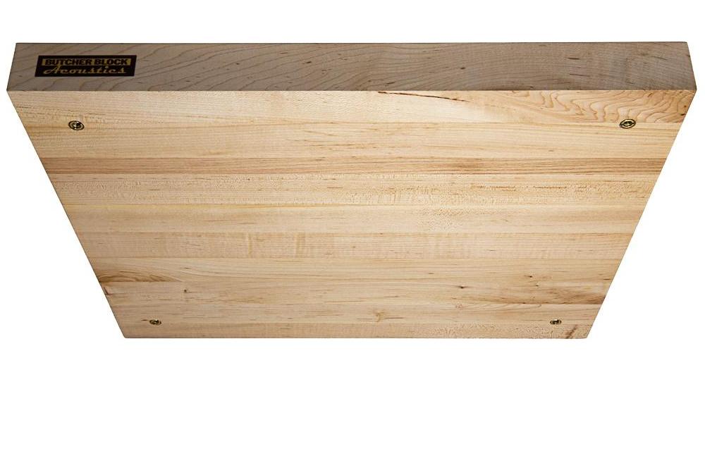SOLID MAPLE EDGE-GRAIN AUDIO PLATFORMS 1½" THICK W/ THREADED BRASS INSERTS