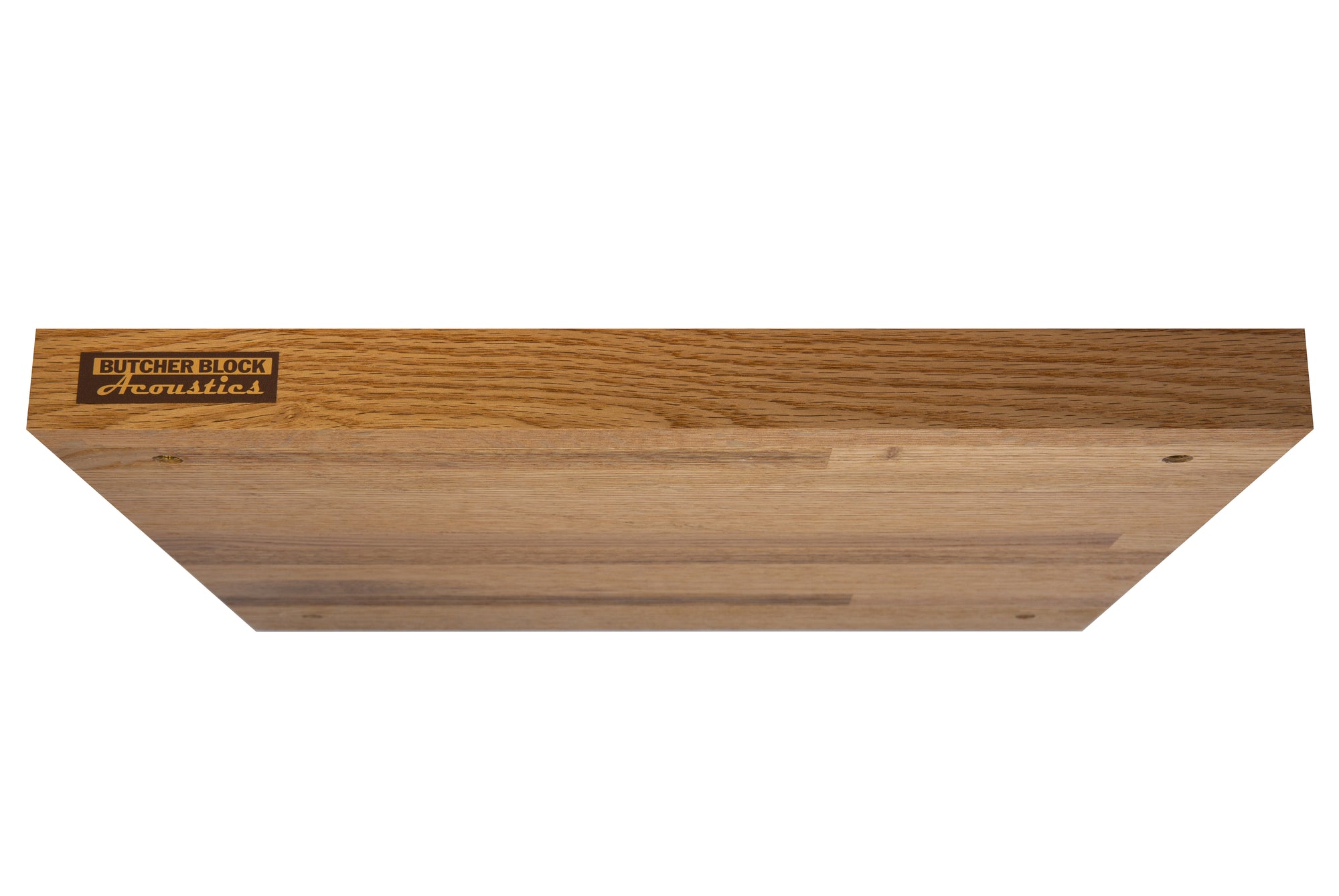 SOLID RED OAK EDGE-GRAIN AUDIO PLATFORMS 1½" THICK W/ THREADED BRASS INSERTS