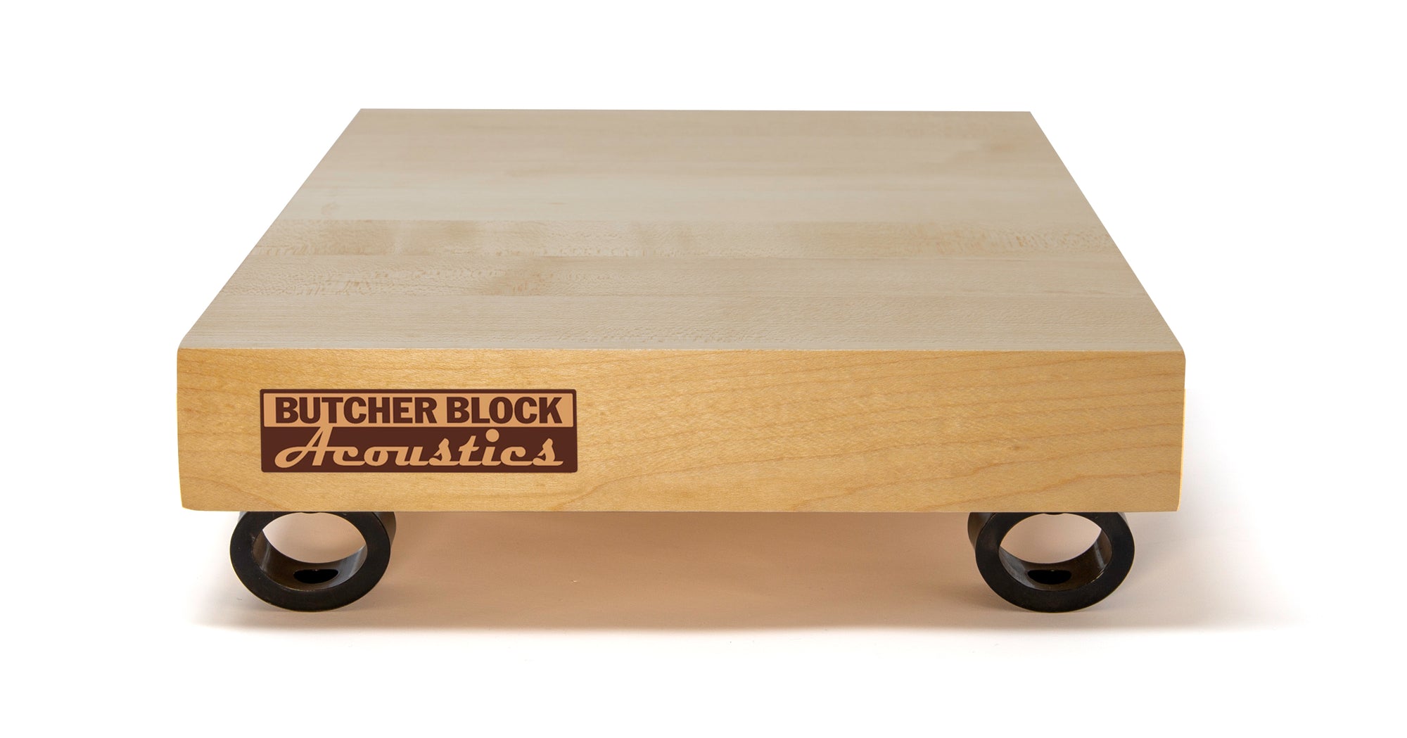 SOLID MAPLE EDGE-GRAIN BOOKSHELF SPEAKER PLATFORMS 1½" THICK (EACH)