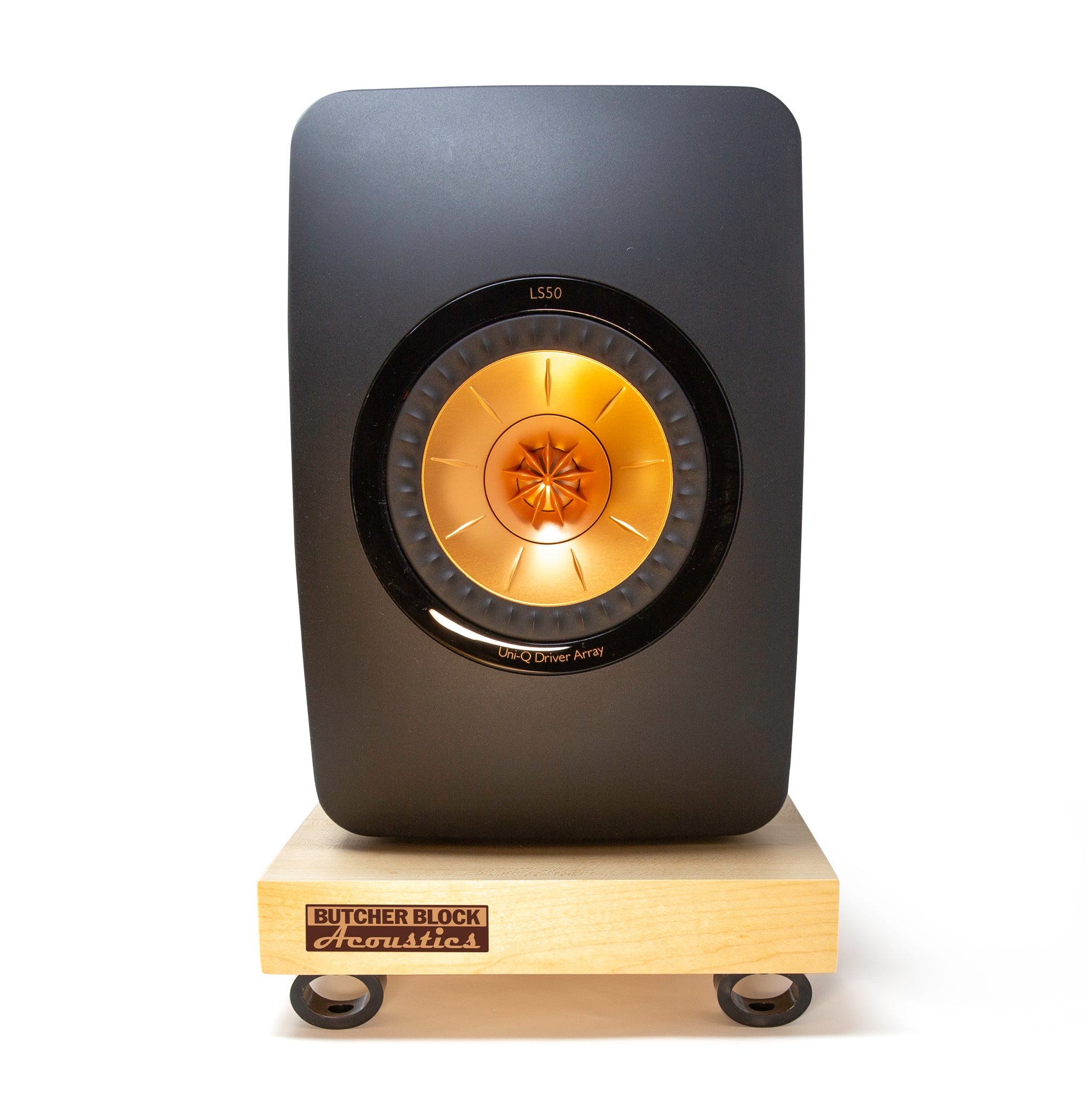 SOLID MAPLE EDGE-GRAIN BOOKSHELF SPEAKER PLATFORMS 1½" THICK (EACH)