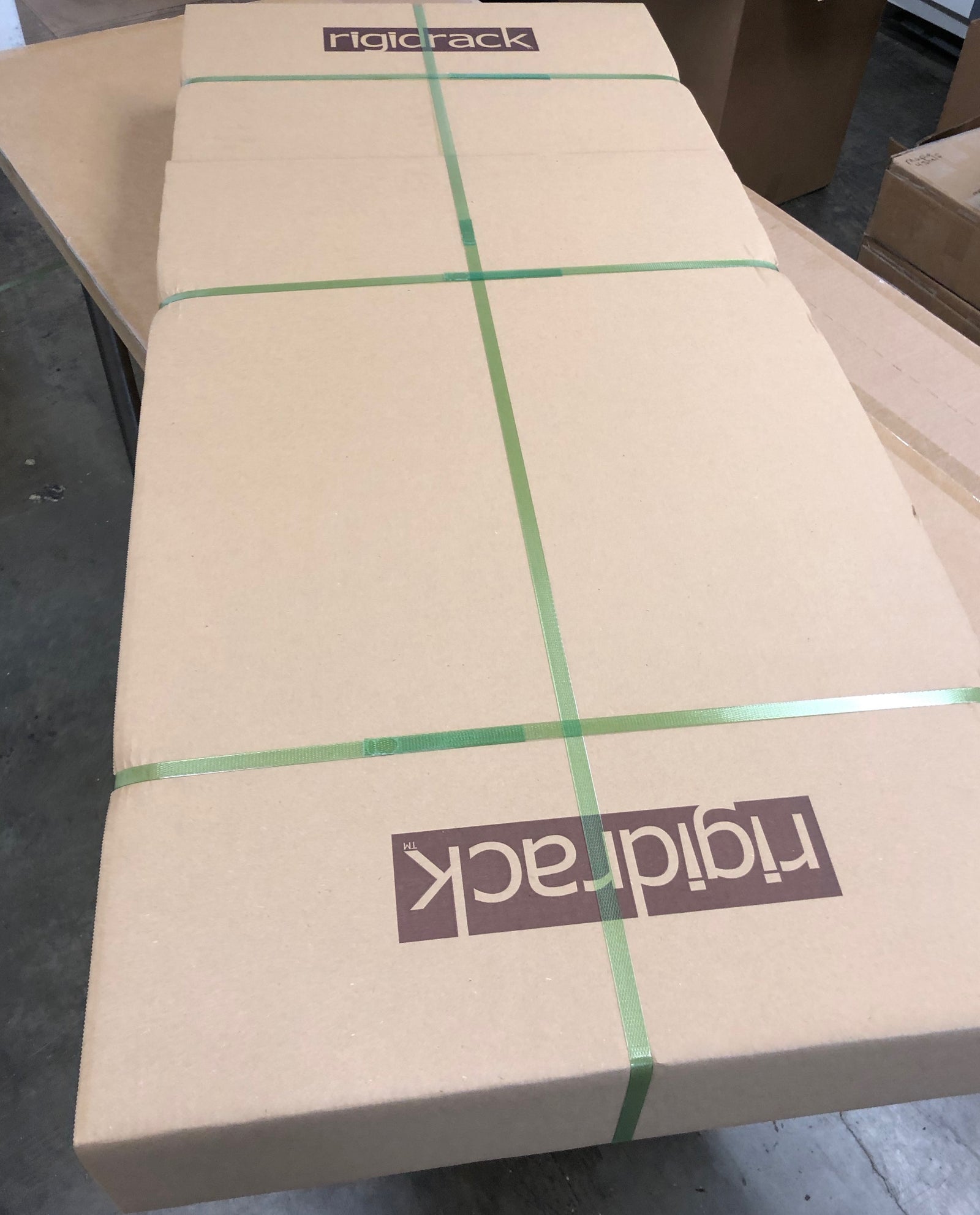 rigidrack® - 4 Shelf Rack - 1½" Thick Solid Walnut Shelves - 1½" Maple Legs - Standard Shelf Spacing