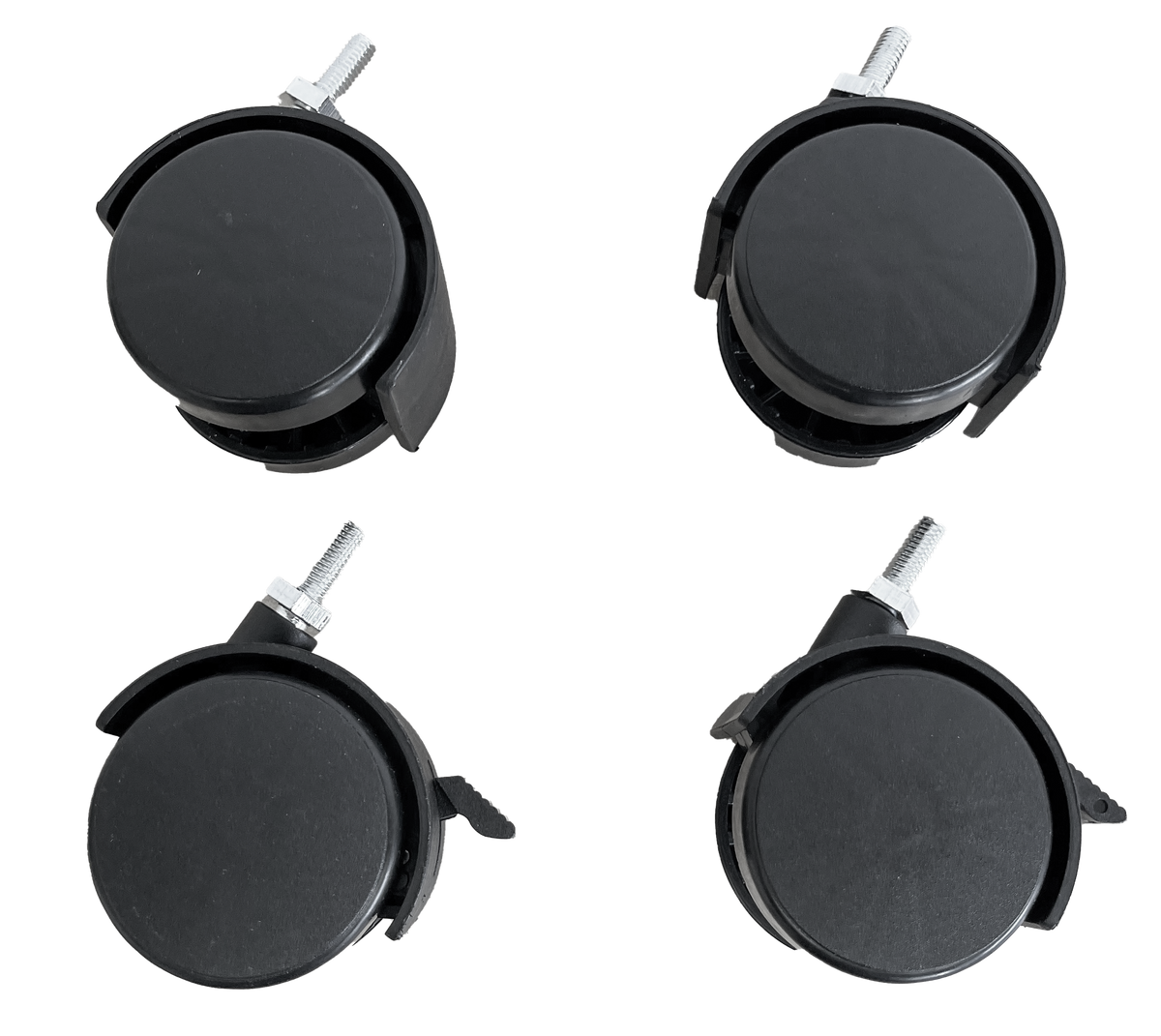 2&quot; SWIVEL STEM CASTERS - POLYPROPYLENE M6-1 (SET OF 4)